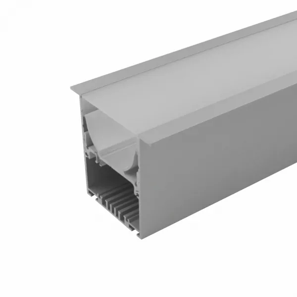 Aluminum Luminaire Profile UP 80x75mm anodized for LED Strips